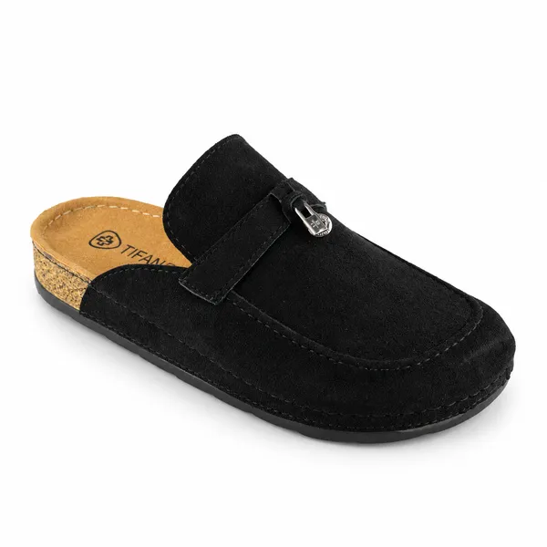 Sabot pour femme 701 noir daim...............    miniature